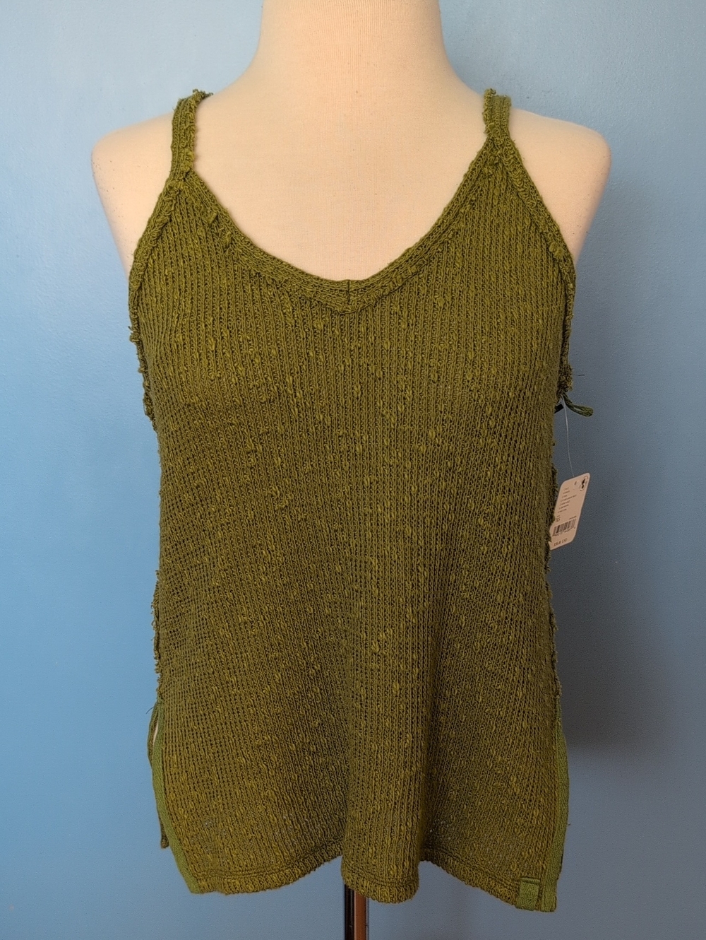 NWT Free People We The Free Don't Go Tank Top Cardamom Seed - Size XS